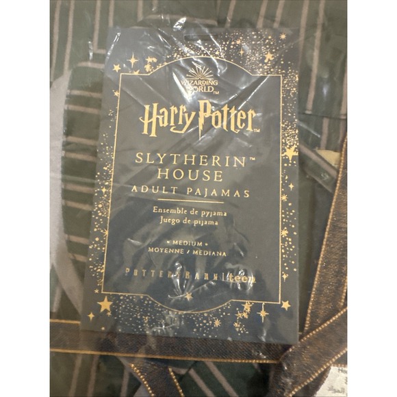 Pottery Barn Teen Harry Potter Slytherin Pajama Set Unisex Adult Size Medium NEW - Picture 7 of 9
